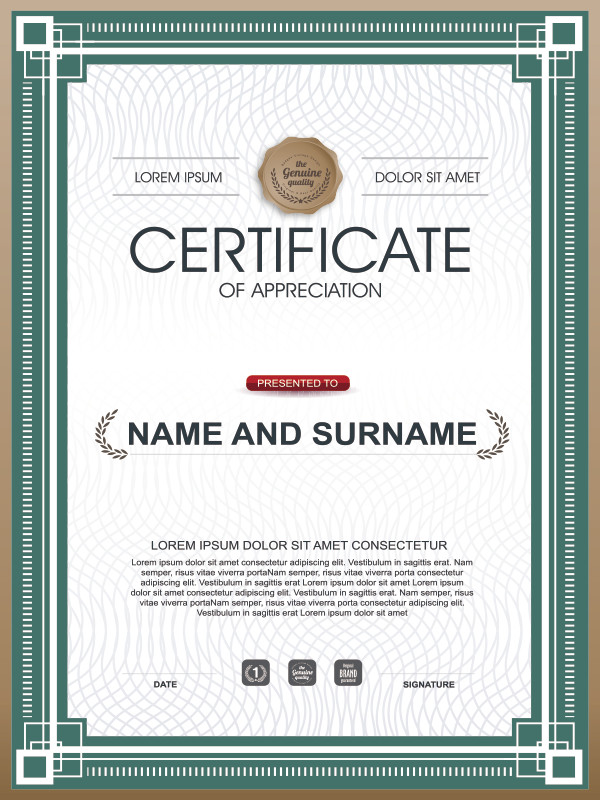 certificate of honor